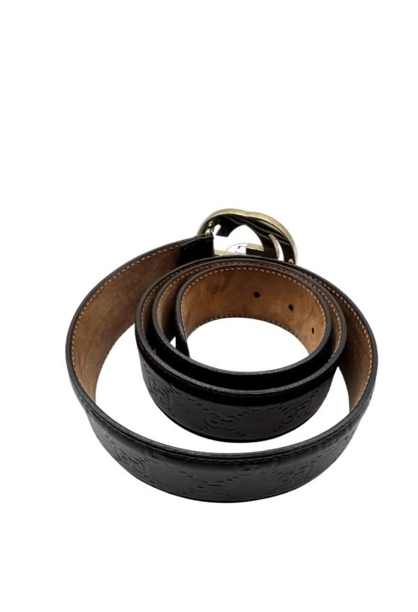 GUCCI -  INTERLOCKING MONOGRAM BELT - Image 6